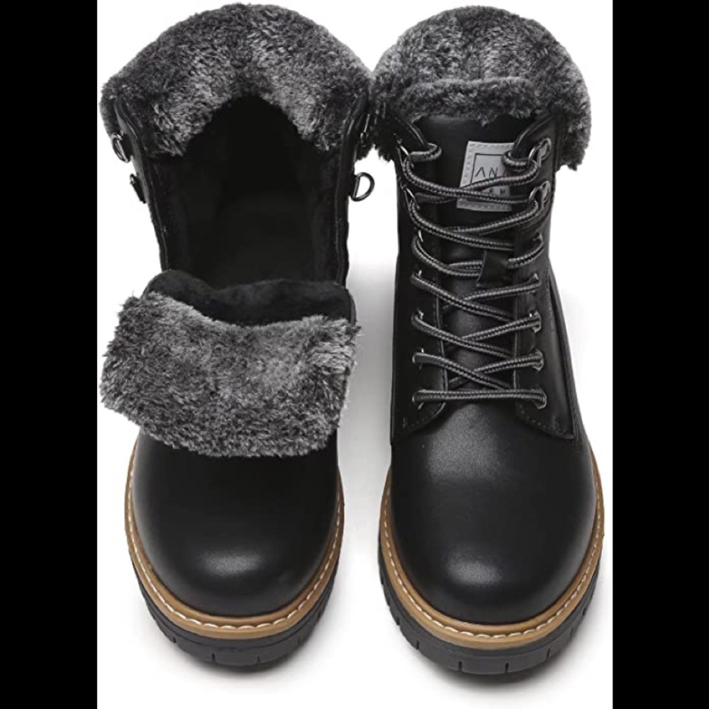 New Womens Cold Resistant Fur Lined Snow Boots Multiple Sizes - Picture 1 of 2
